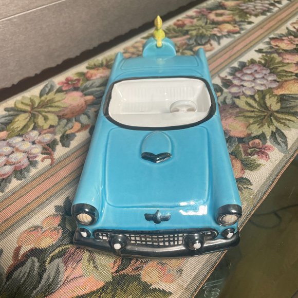 Peanuts Snoopy Woodstock Thunderbird Vintage Car Music Box by Willitts 1989 - Picture 9 of 9